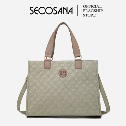 SECOSANA Opal Quilted Laptop Shoulder Bag