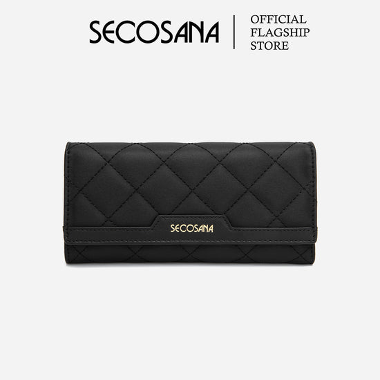 SECOSANA® Grima Classic Long Trifold Wallet with FREE Secosana Box