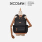 SECOSANA Bellarose Plain Simple Casual Laptop Backpack