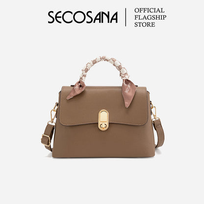 SECOSANA® Narie Minimalist with Silk Twilly Crossbody Bag