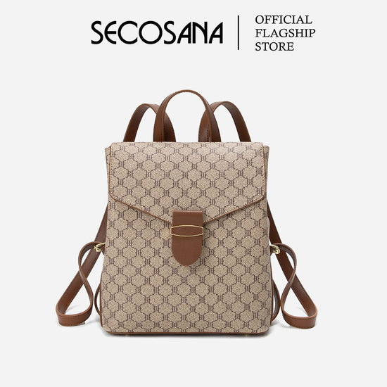 SECOSANA Aera Monogram Mini Backpack