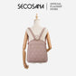 SECOSANA Cienna Plain Simple Quilted Backpack