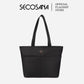 SECOSANA Natalia Plain Laptop Tote Bag