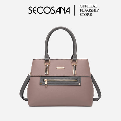 SECOSANA® Fammiza Minimalist Casual Plain Shoulder Bag