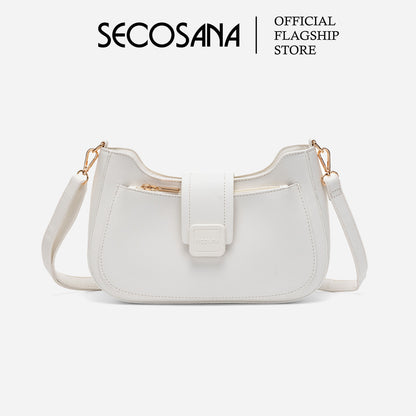 SECOSANA® Famella Minimalist Casual Plain Crossbody Bag