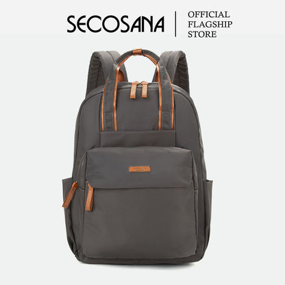 SECOSANA Belle Plain Simple Casual Laptop Backpack