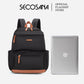SECOSANA Bellarose Plain Simple Casual Laptop Backpack