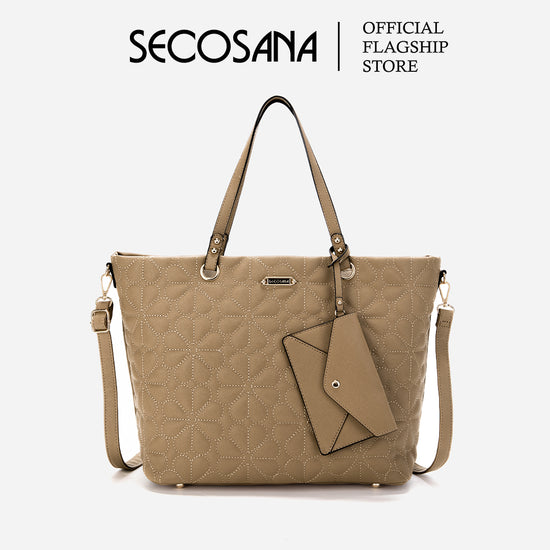 SECOSANA® Gessie Quilted Large Shoulder Bag 2-in-1 Collection