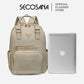 SECOSANA Criza Plain Simple Casual Laptop Backpack
