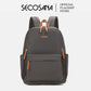 SECOSANA Bellina Plain Simple Casual Laptop Backpack