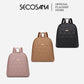 SECOSANA Cienna Plain Simple Quilted Backpack
