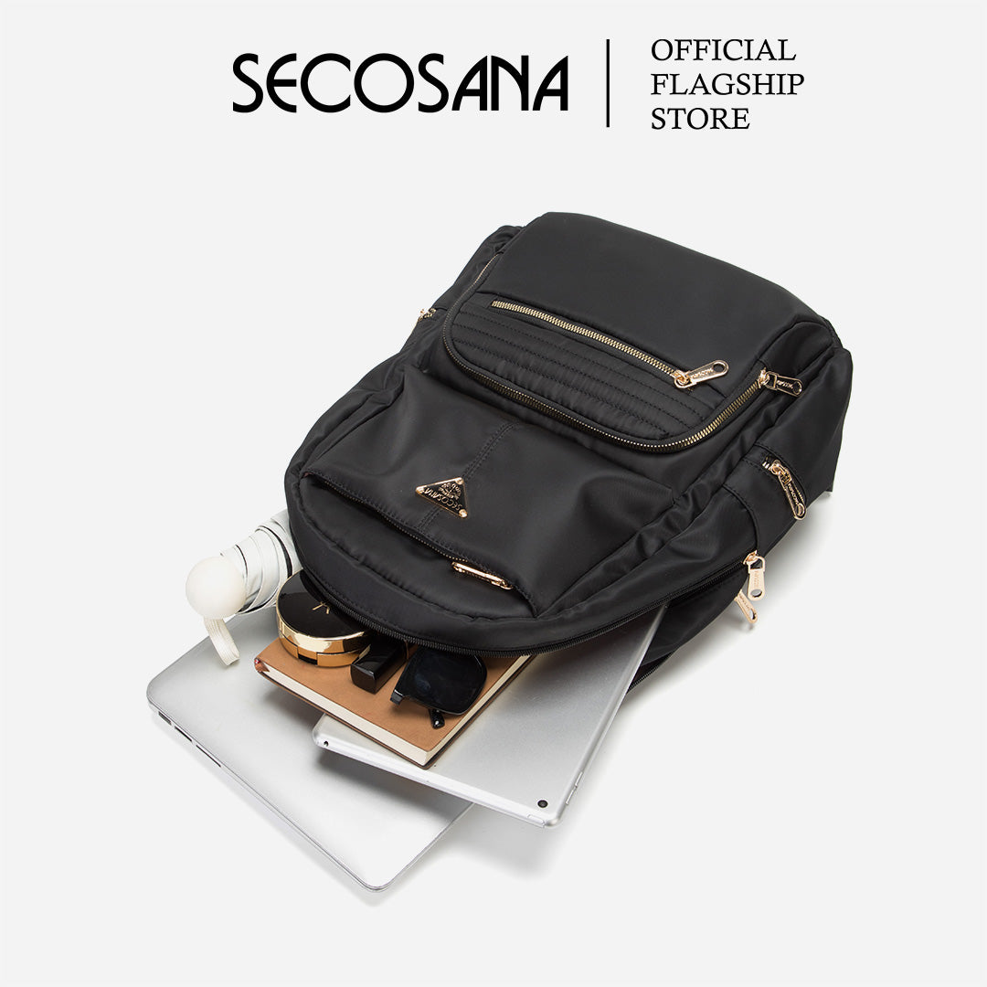 Secosana leather outlet backpack