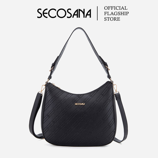 SECOSANA Daplee Monogram Shoulder Bag