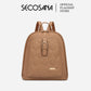 SECOSANA Ciennie Plain Simple Quilted Backpack
