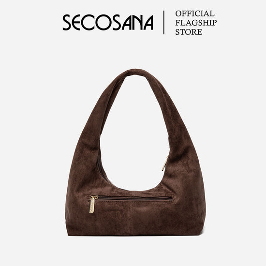 SECOSANA® Mercer in Small Suede Hobo Bag