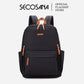 SECOSANA Bellina Plain Simple Casual Laptop Backpack