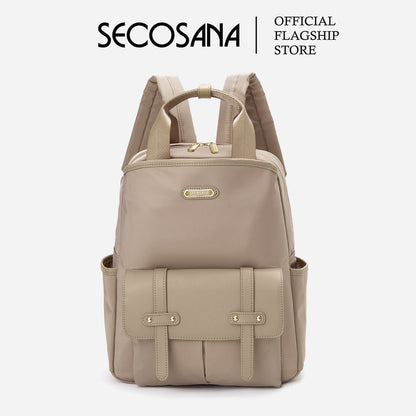 SECOSANA Allenie Plain Laptop Backpack