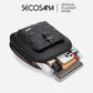 SECOSANA Ciennie Plain Simple Quilted Backpack