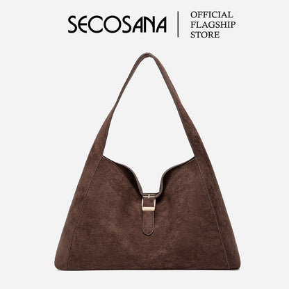 SECOSANA® Alba in Large Suede Hobo Bag