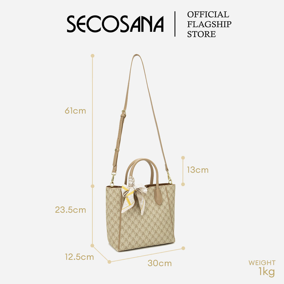 SECOSANA Aemiel Monogram Handbag1