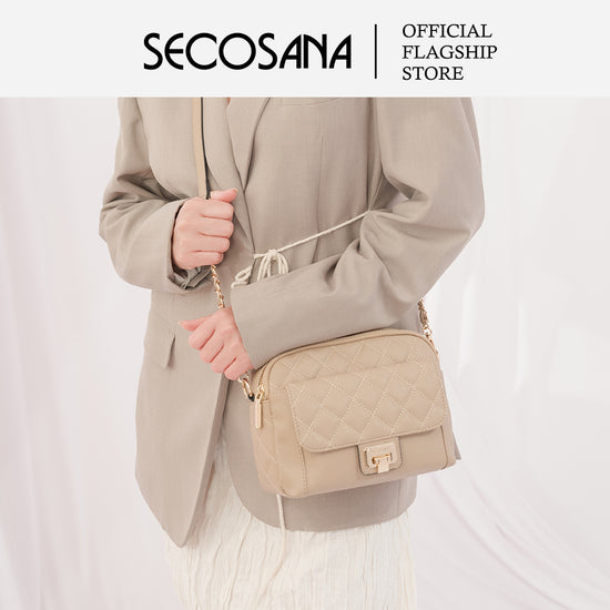 SECOSANA Gwyneth Quilted Sling Bag