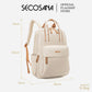 SECOSANA Belle Plain Simple Casual Laptop Backpack