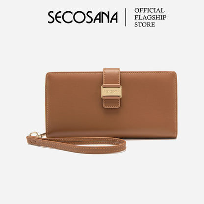 SECOSANA® Idda Classic Long Wristlet Bifold Wallet