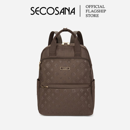 SECOSANA® Frei Minimalist Casual Monogram Tablet Backpack