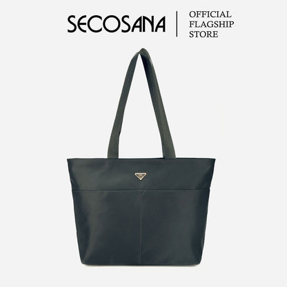SECOSANA Natalia Plain Laptop Tote Bag