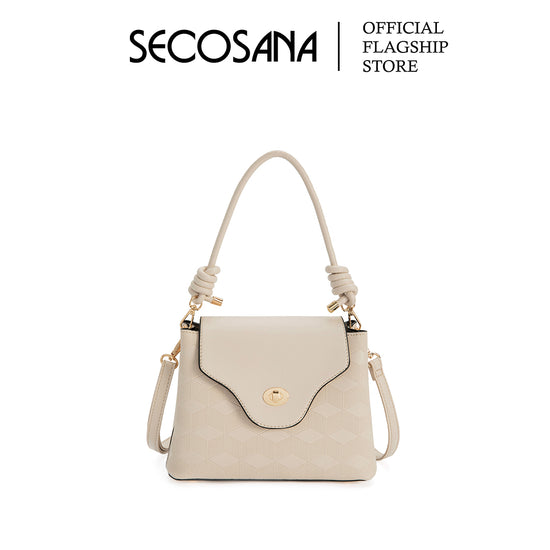 SECOSANA Hamsol Embossed Convertible Bag