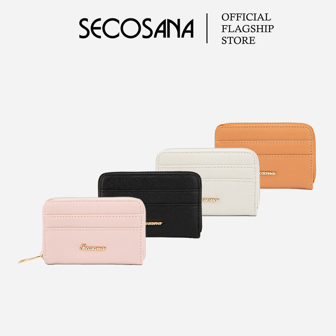 SECOSANA Hyemari Plain Bifold Wallet Secosana Bags Shoes