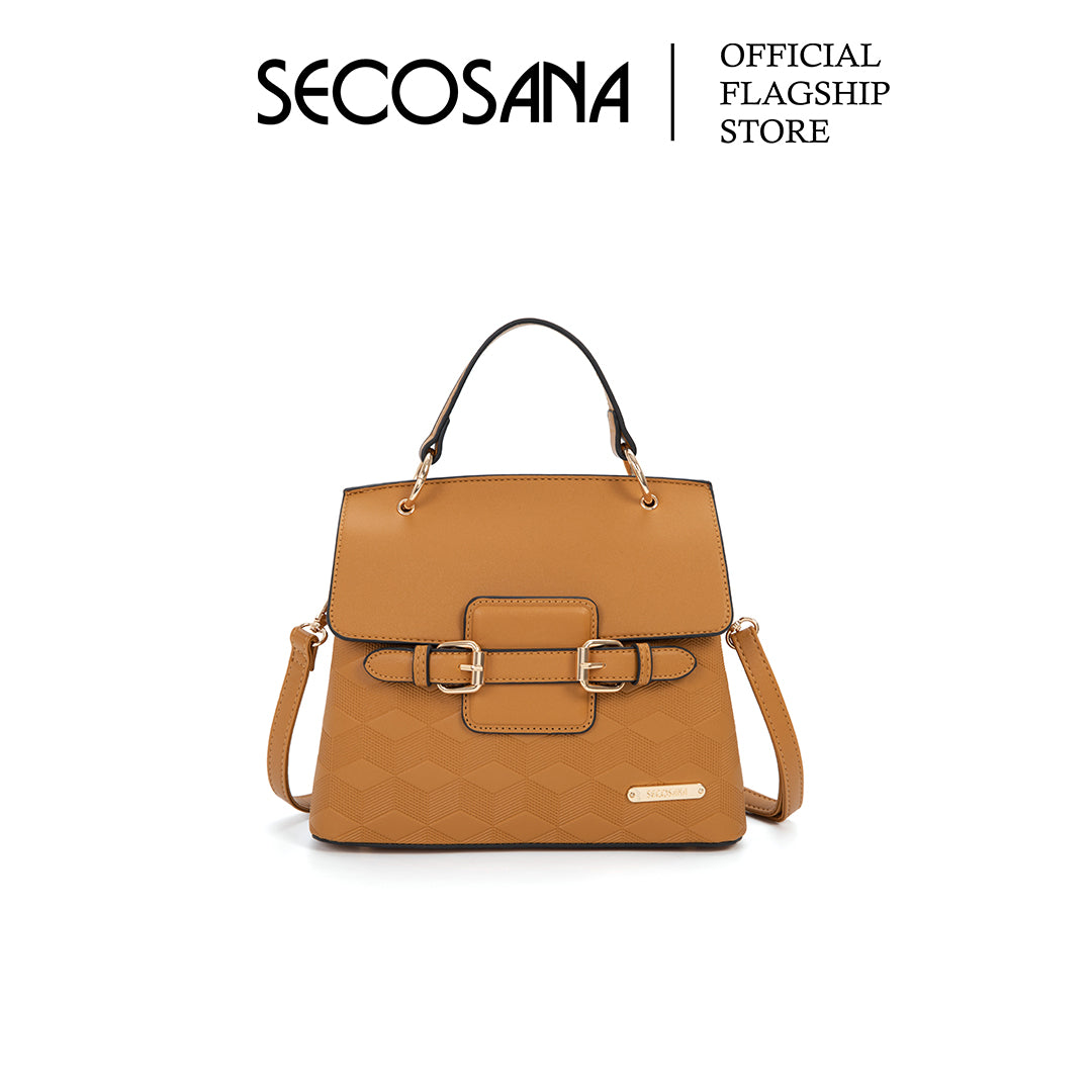 SECOSANA Hamdee Embossed Handbag Secosana Bags Shoes