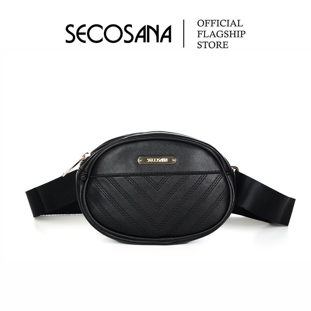 Womens black belt online bag