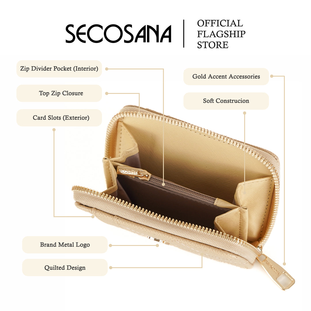 SECOSANA Bia Plain Wallet Secosana Bags Shoes