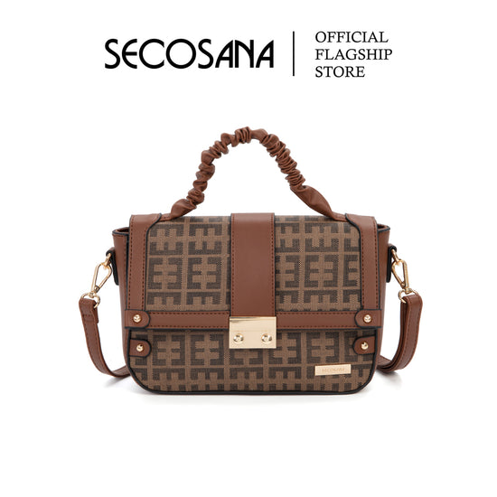 SECOSANA Hallee Printed Satchel Bag