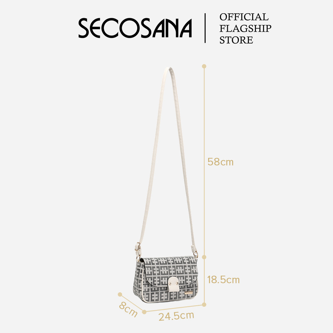 SECOSANA Hyeon Printed Sling Bag Secosana Bags Shoes